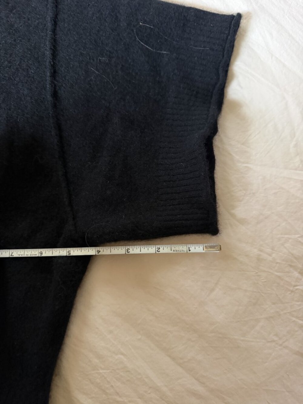Anthropologie The Cashmere Collection Black Short Sleeve Mock Neck Sweater 1X - Picture 3 of 6